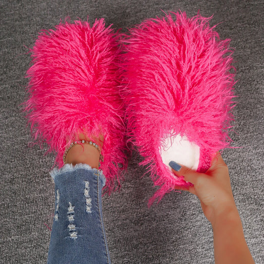 Luxury Furry Faux Slippers