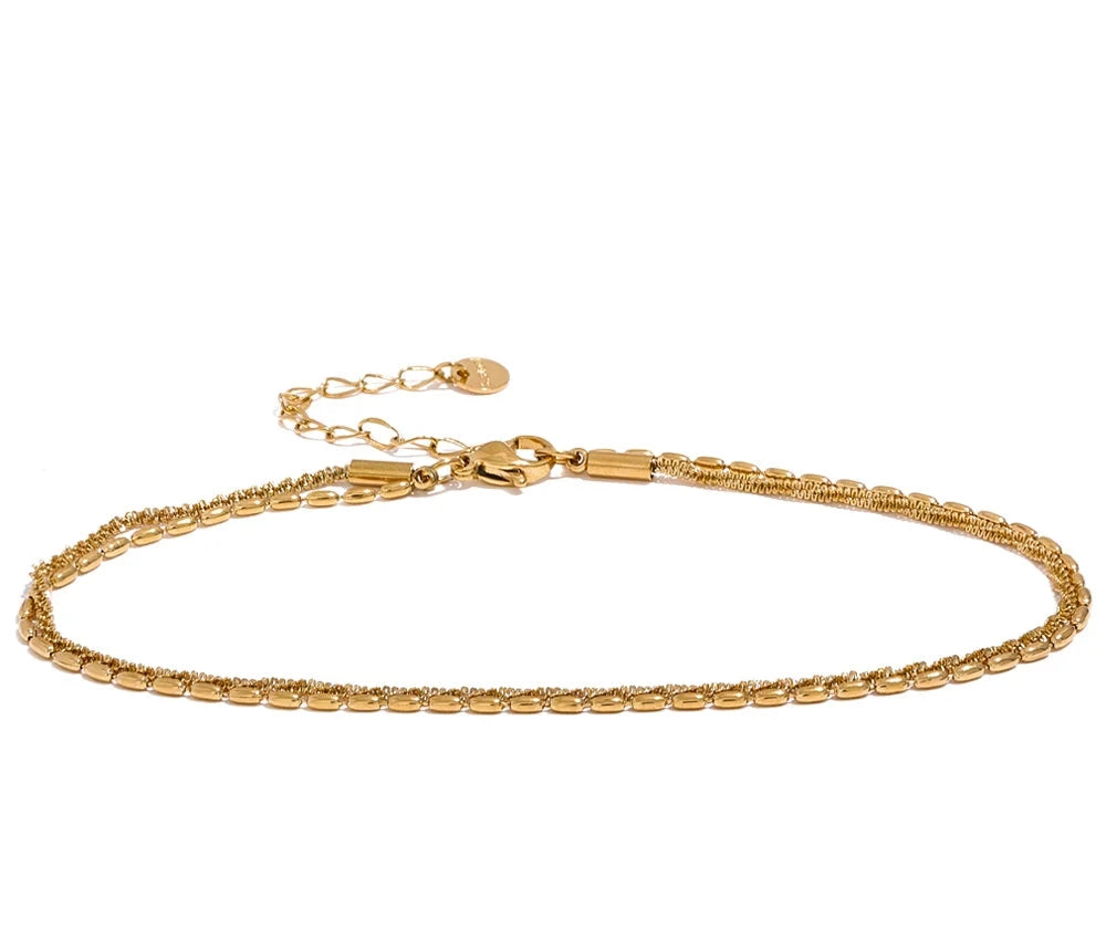 Anklet Women Charm Gold Silver Color Jewelry