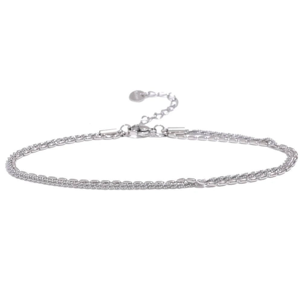 Anklet Women Charm Gold Silver Color Jewelry